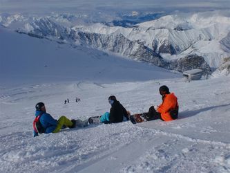 Snowboard med barnen i Zillertal 2011